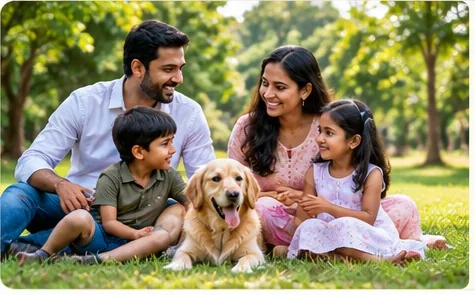 Indian family enjoying time together outdoors